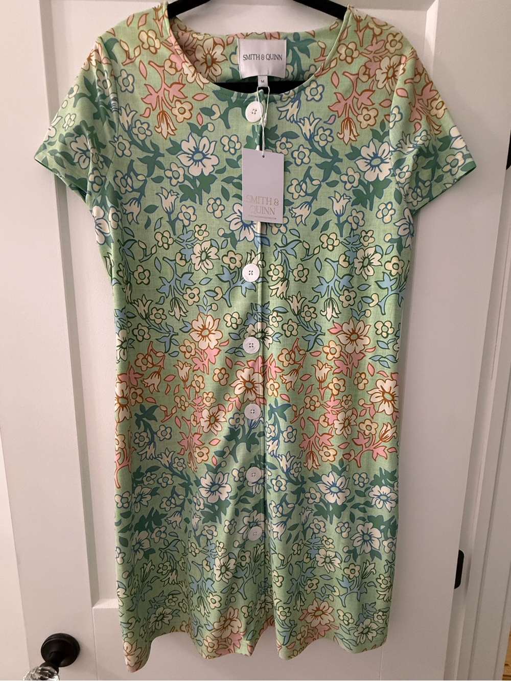 NWT Smith & Quinn Agnes Dress Basil Daisy Floral M